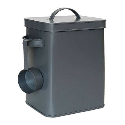 Boîte de rangement hermétique en métal avec pelle