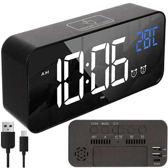 Wecker - LED-Uhr Izoxis 24736