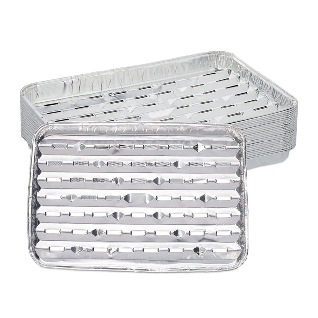 Plateaux de barbecue en aluminium, lot de 25