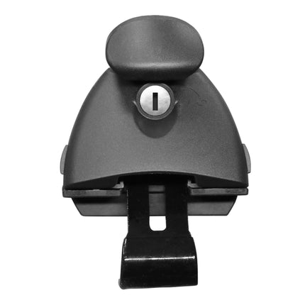 Barres de toit en aluminium pour rails fermés, noires, 124 cm