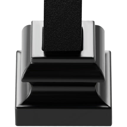 Aluminum Baluster Shoes, 1/2 Inch Square, Black, 50 Pack