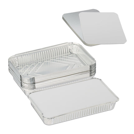 Aluminiumformen mit Deckel 25er-Pack
