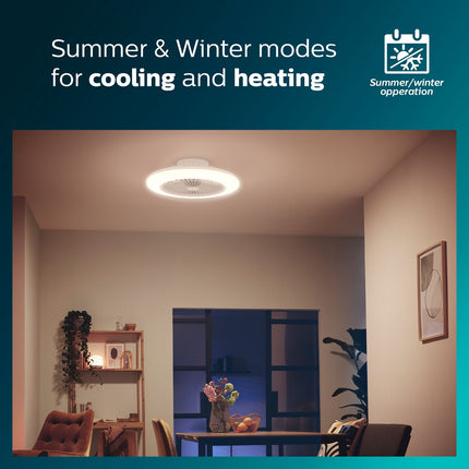 Amigo Ceiling fan with LED lighting Warm/cool white 4000 lm