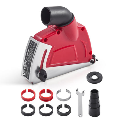 Angle Grinder Cutting Dust Shroud, 4-5 in, Vacuum Adapter