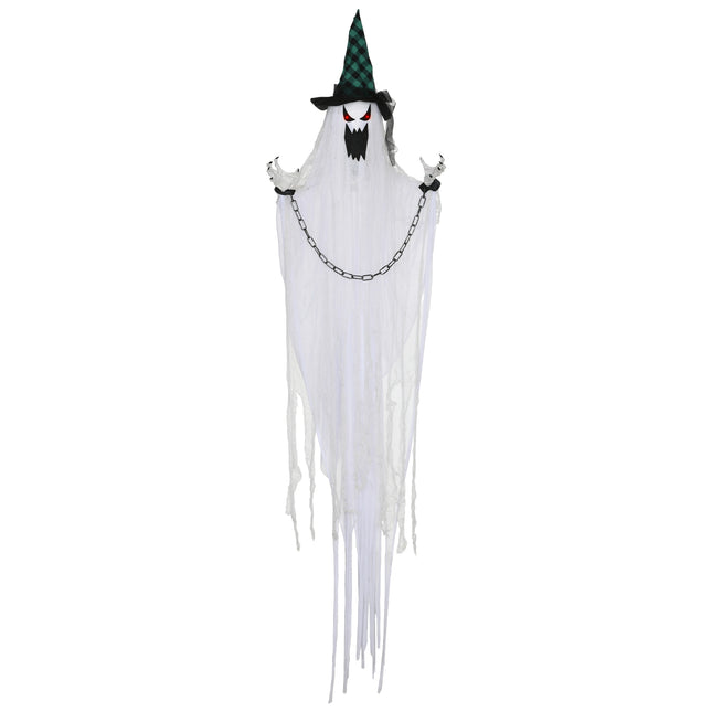 Accessoire d'Halloween animé - Fantôme tremblant aux yeux rouges