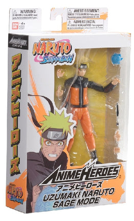 Anime Heroes Naruto Figur mit Zubehör, 16 cm - Uzumaki Naruto Weisenmodus