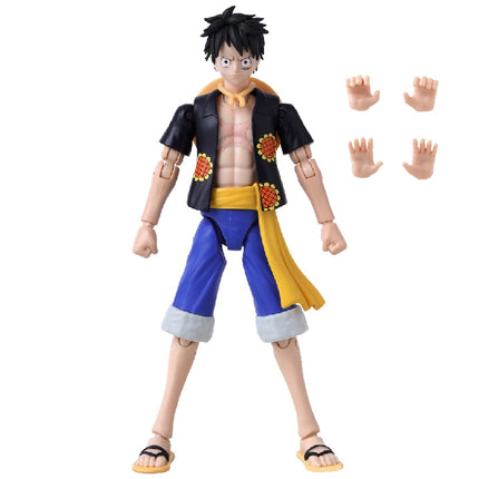 Figurine One Piece Anime Heroes avec accessoires, 16 cm - Monkey D. Luffy (version Dressrosa)