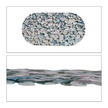 Tapis de bain antidérapant motif pierre