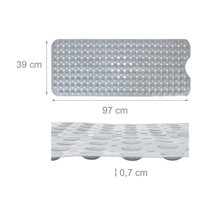 Tapis de bain antidérapant avec effet massant, grand format