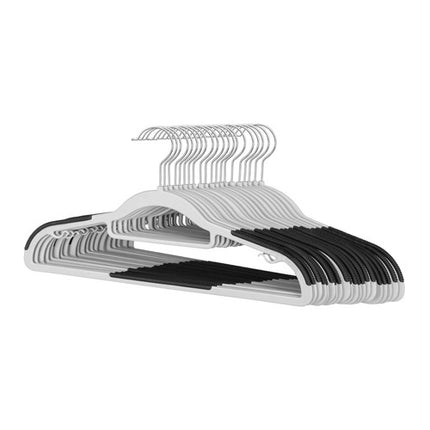 Rutschfeste Kleiderbügel, 20er-Pack, schmal, grau, 42 cm