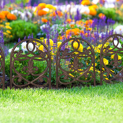 Antike Gartenzaunpaneele, 10-teiliges Set