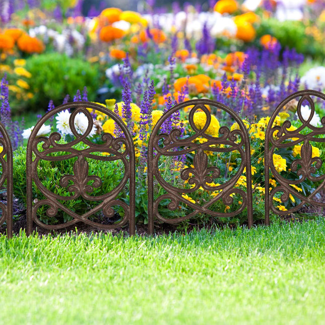 Antike Gartenzaunpaneele, 10-teiliges Set