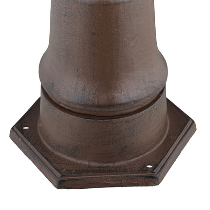 Antiker Gartenbrunnen aus Metall mit Wasserhahn, 80 cm