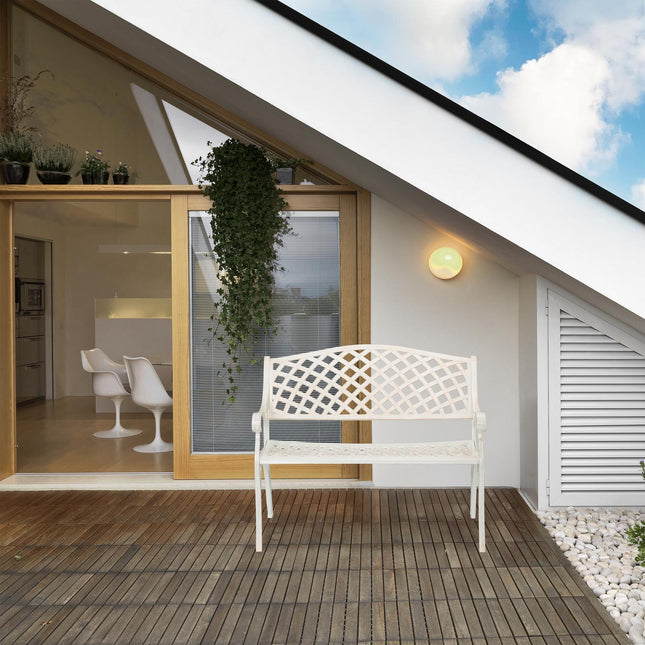Banc de jardin en métal de style antique - Sièges d'extérieur