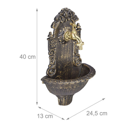 Fontaine murale de style antique