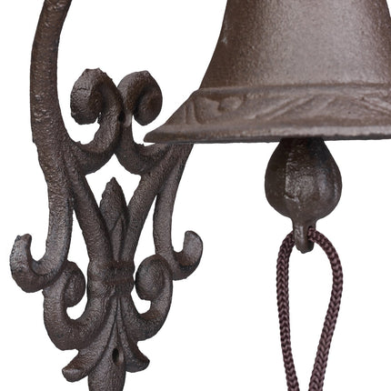 Sonnette de porte antique en fonte