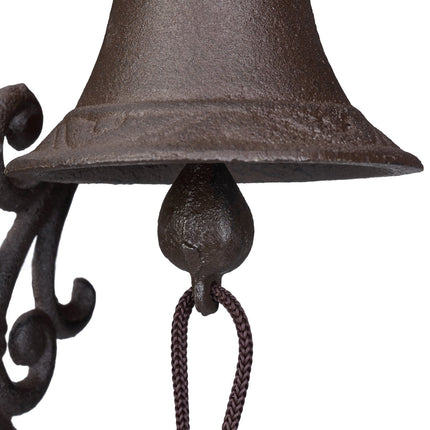 Sonnette de porte antique en fonte
