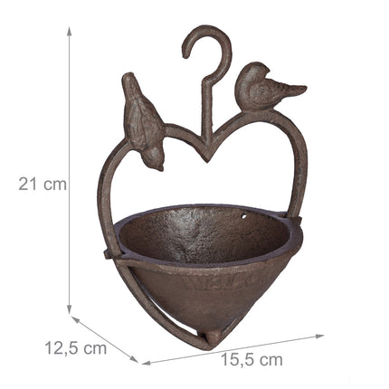 Bain d'oiseaux suspendu antique