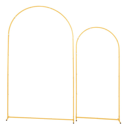 Arch Backdrop Stand Set of 2, Gold Metal 2.2 m and 1.8 m