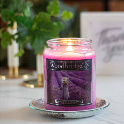 Bougie parfumée, 130 heures de combustion, pot en verre