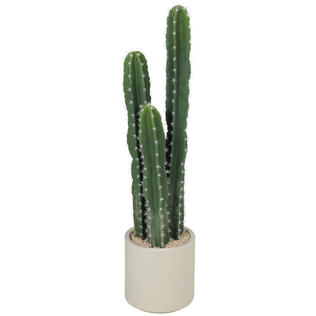 Künstliche Kaktuspflanze, 95 cm, mit Topf, Innendekoration