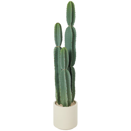 Cactus artificiel en pot, 111 cm de haut, vert