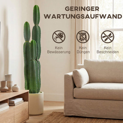 Cactus artificiel en pot, 111 cm de haut, vert