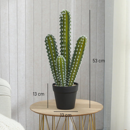 Cactus artificiel en pot - 53 cm, sans entretien