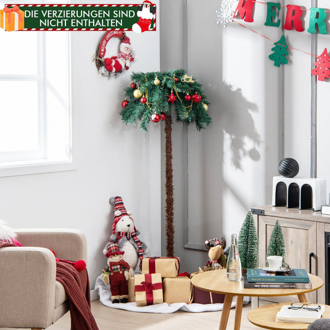 Künstliche Weihnachts-Palme 150 cm, 150 warmweiße LEDs