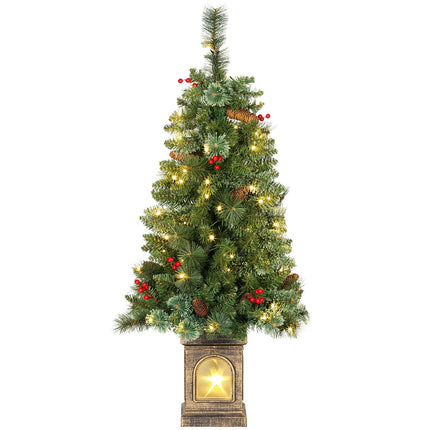 Künstlicher Weihnachtsbaum, 120 cm, 100 LED-Lichter, 8 Modi