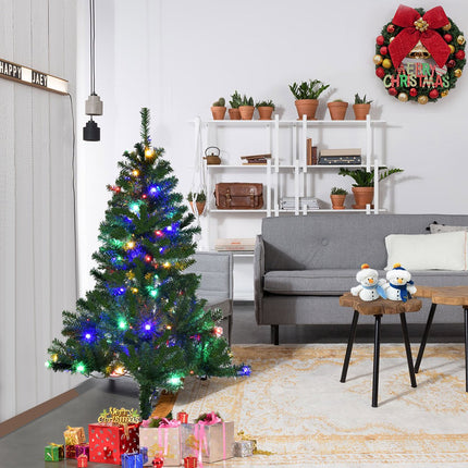 Künstlicher Weihnachtsbaum 120 cm, LED-Lichter, Ständer