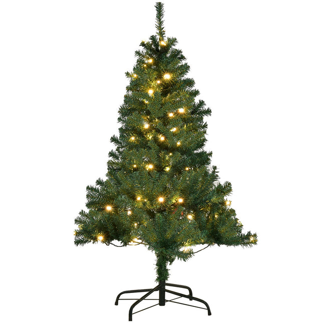 Künstlicher Weihnachtsbaum 120 cm, LED-Lichter, Ständer