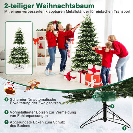Künstlicher Weihnachtsbaum 180cm, 350 LED, Fernbedienung, Ständer