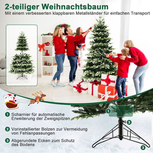 Sapin de Noël artificiel 180 cm, 350 LED, pied télécommandé