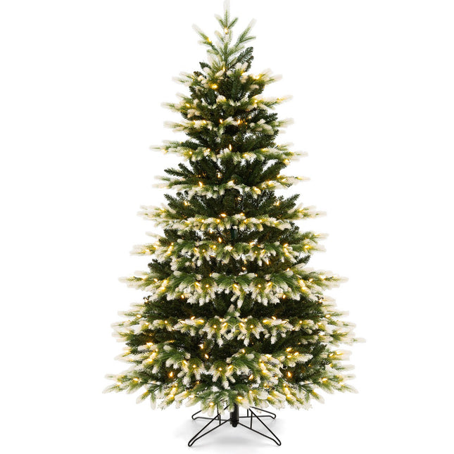 Sapin de Noël artificiel 180 cm, 350 LED, pied télécommandé