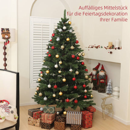 180 cm artificial Christmas tree, flame retardant, collapsible base