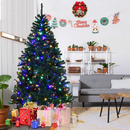 Künstlicher Weihnachtsbaum 180 cm, Farbwechsel-LEDs, Metallständer