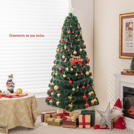 Künstlicher Weihnachtsbaum 180cm, Glasfaser, 230 LED, 8 Modi
