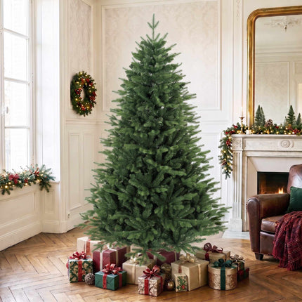 Sapin de Noël artificiel, 180 cm, sapin nordique avec pied en pin