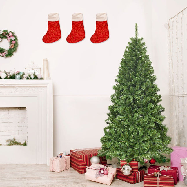 Sapin de Noël artificiel, 180 cm, PVC, pied en métal