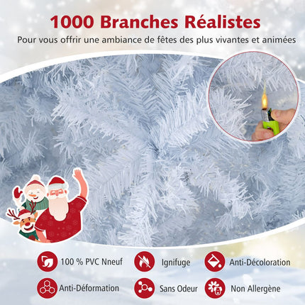 Künstlicher Weihnachtsbaum 180cm, vorbeleuchtet 280 LED, klappbar