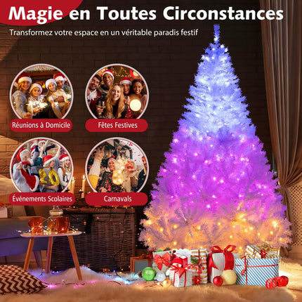 Künstlicher Weihnachtsbaum 180cm, vorbeleuchtet 280 LED, klappbar