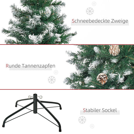 Künstlicher Weihnachtsbaum, 180 cm, realistische Kiefernoptik