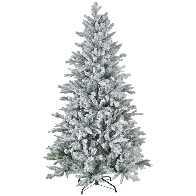 Künstlicher Weihnachtsbaum, 180cm, beschneite Äste, Metallständer