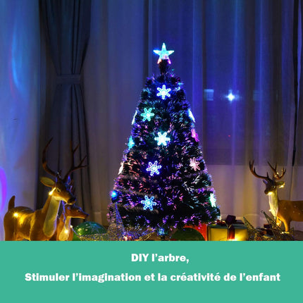 Künstlicher Weihnachtsbaum 210 cm, 40 LED-Lichter, Ständer