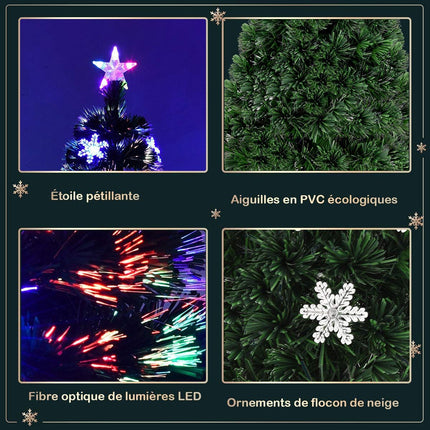 Künstlicher Weihnachtsbaum 210 cm, 40 LED-Lichter, Ständer