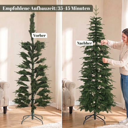 Sapin de Noël artificiel, sapin de 210 cm avec branches articulées