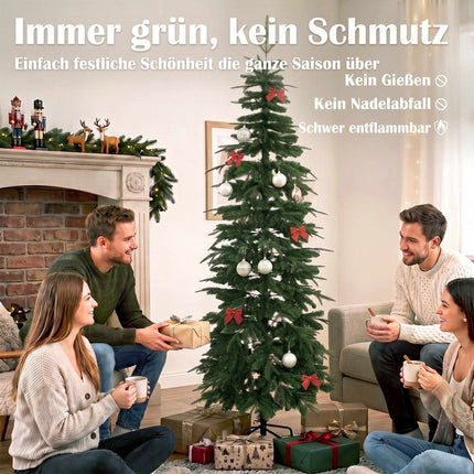 Sapin de Noël artificiel, sapin de 210 cm avec branches articulées
