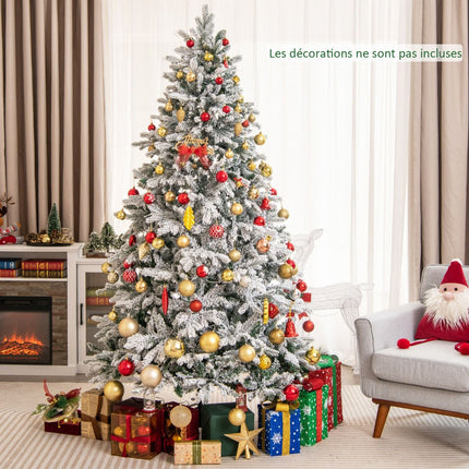 Künstlicher Weihnachtsbaum 210 cm, vorbeleuchtet mit 300 warmweißen LEDs