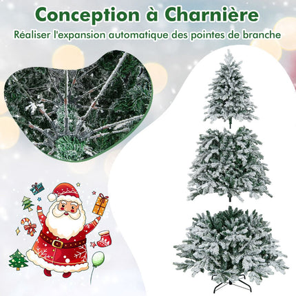 Künstlicher Weihnachtsbaum 210 cm, vorbeleuchtet mit 300 warmweißen LEDs